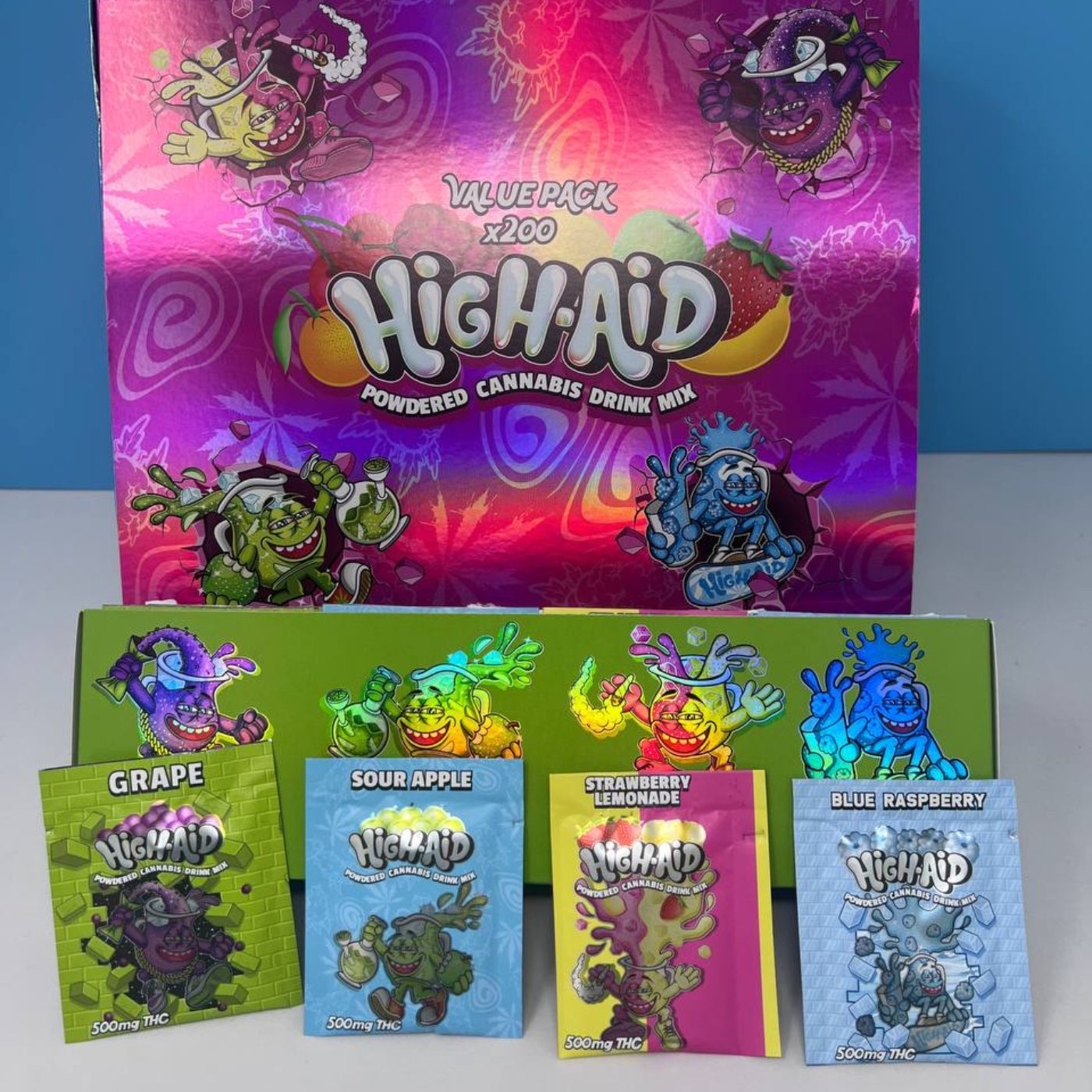 High Aid THC Drink Mix - 500mg THC Infused Drink Mix